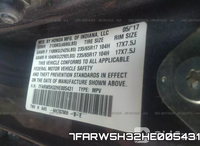 7FARW5H32HE005431 фото 10