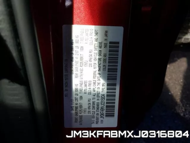 JM3KFABMXJ0316804 фото 2