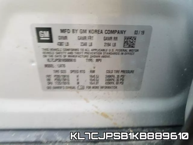 KL7CJPSB1KB889610 фото 2