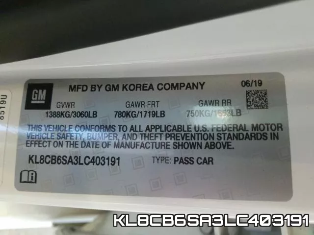KL8CB6SA3LC403191 фото 2