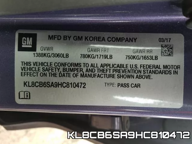 KL8CB6SA9HC810472 фото 2