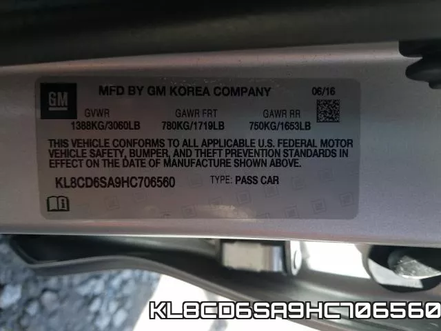KL8CD6SA9HC706560 фото 2