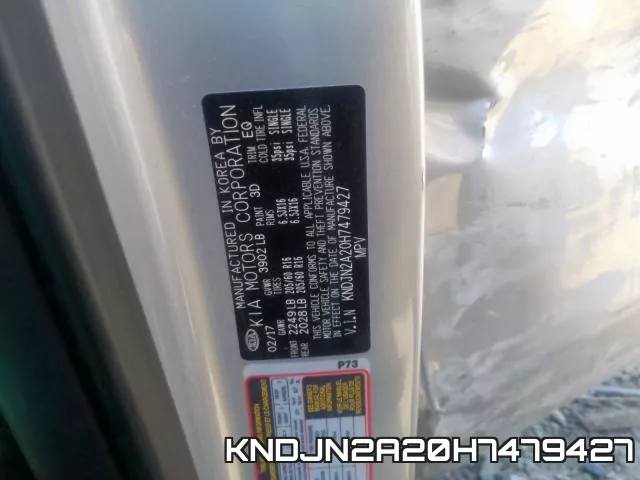 KNDJN2A20H7479427 фото 2