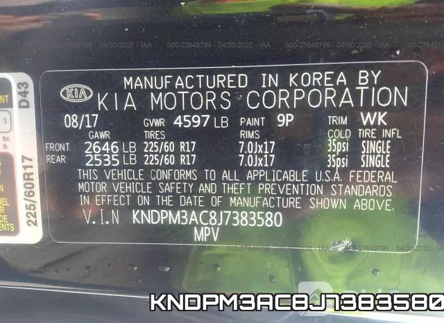 KNDPM3AC8J7383580 фото 10