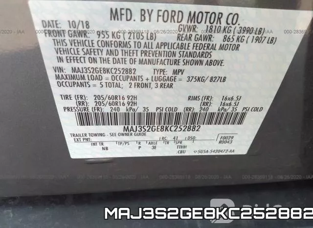 MAJ3S2GE8KC252882 фото 10