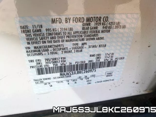 MAJ6S3JL8KC260975 фото 2