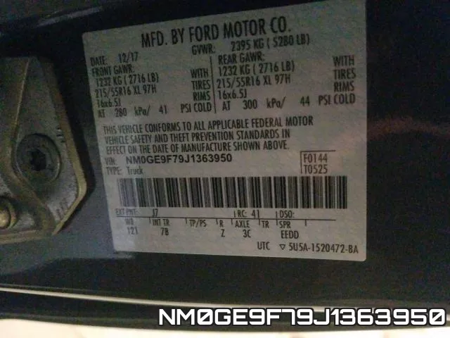 NM0GE9F79J1363950 фото 2