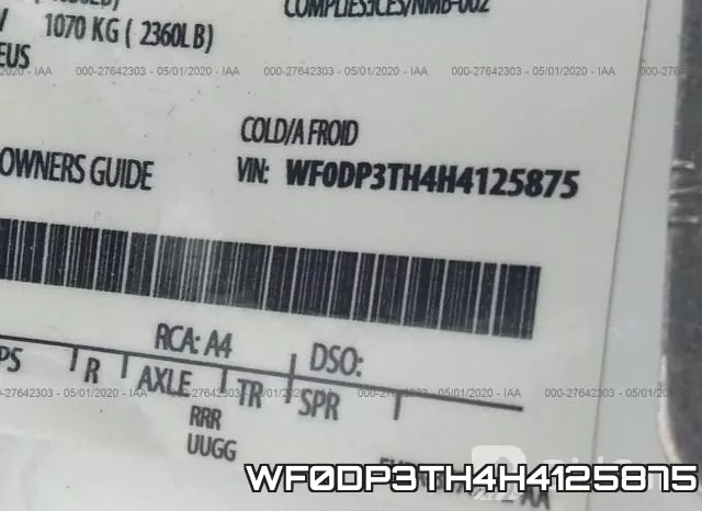 WF0DP3TH4H4125875 фото 10
