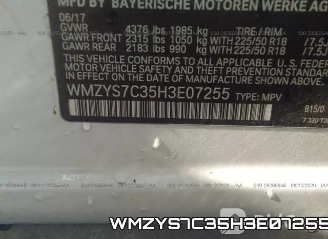 WMZYS7C35H3E07255 фото 9