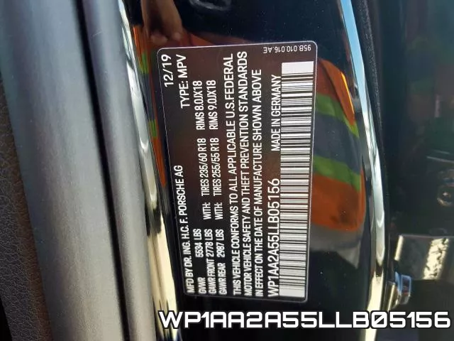 WP1AA2A55LLB05156 фото 2
