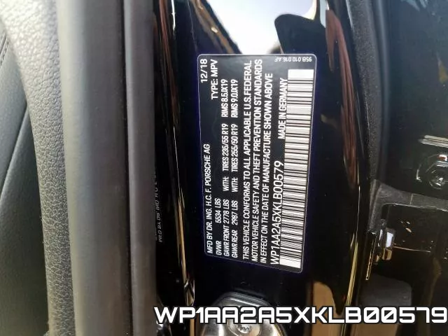 WP1AA2A5XKLB00579 фото 2
