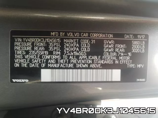 YV4BR0DK3J1045615 фото 2