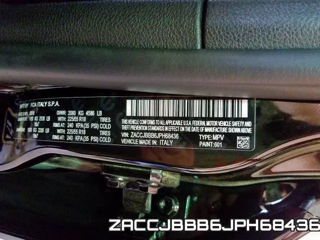 ZACCJBBB6JPH68436 фото 2
