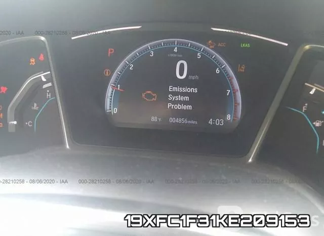19XFC1F31KE209153 фото 8