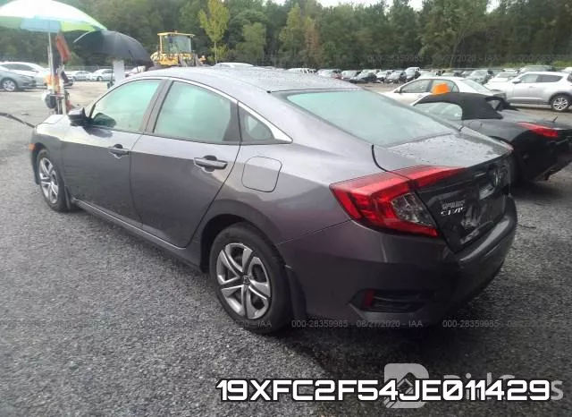 19XFC2F54JE011429 фото 4