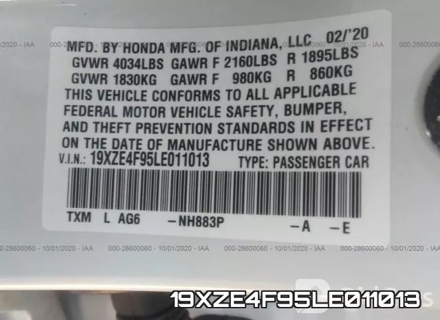 19XZE4F95LE011013 фото 10
