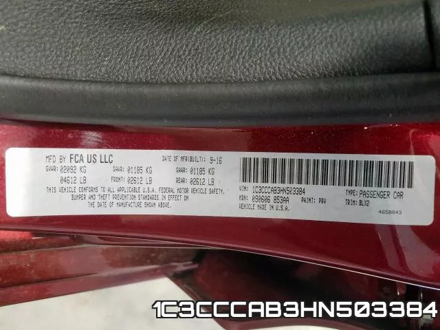 1C3CCCAB3HN503384 фото 2