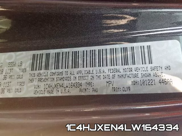 1C4HJXEN4LW164334 фото 2