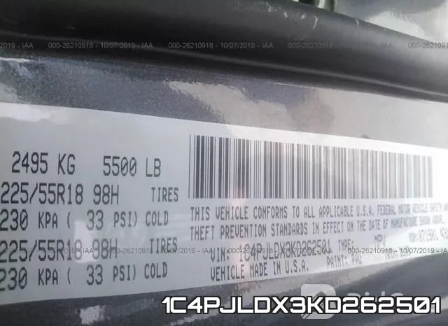 1C4PJLDX3KD262501 фото 10