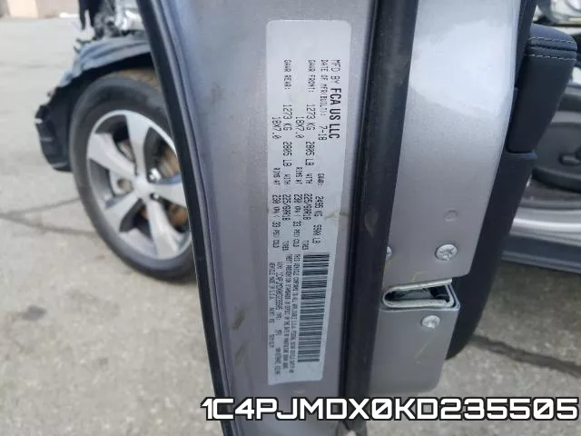 1C4PJMDX0KD235505 фото 2