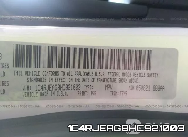 1C4RJEAG8HC921003 фото 10