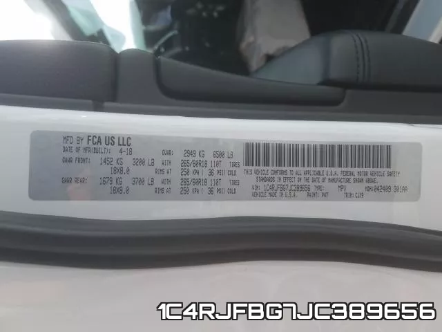 1C4RJFBG7JC389656 фото 2
