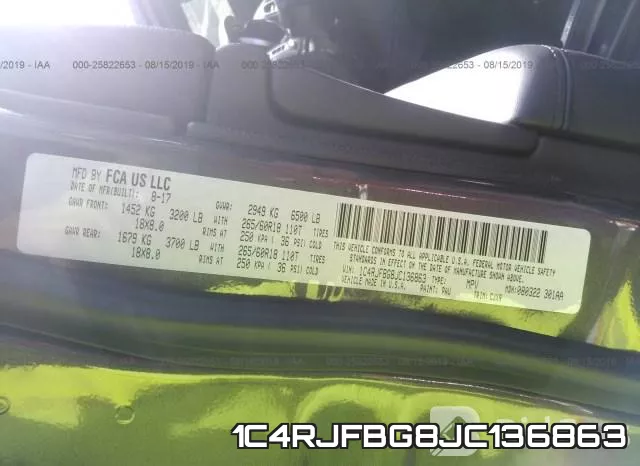 1C4RJFBG8JC136863 фото 10