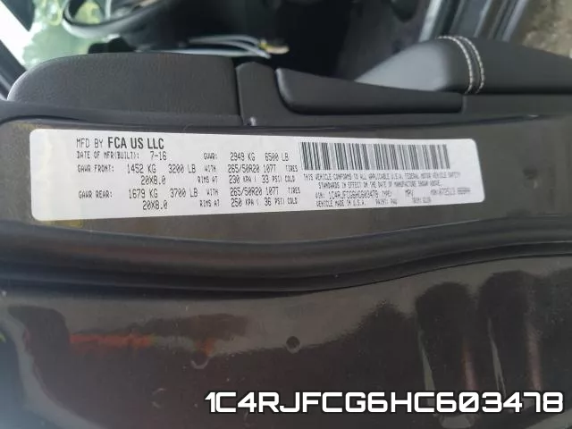 1C4RJFCG6HC603478 фото 2