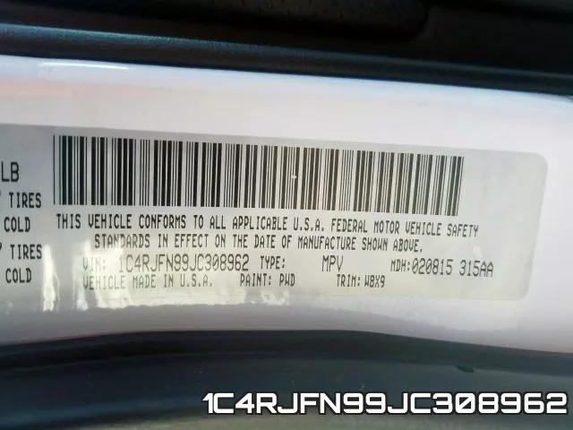 1C4RJFN99JC308962 фото 2