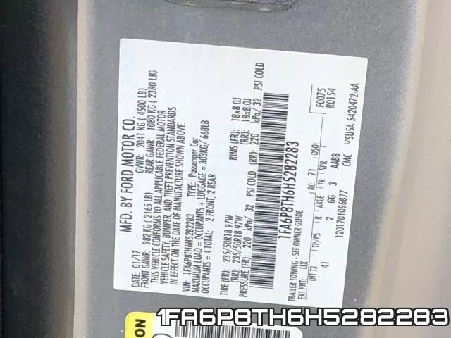 1FA6P8TH6H5282283 фото 2