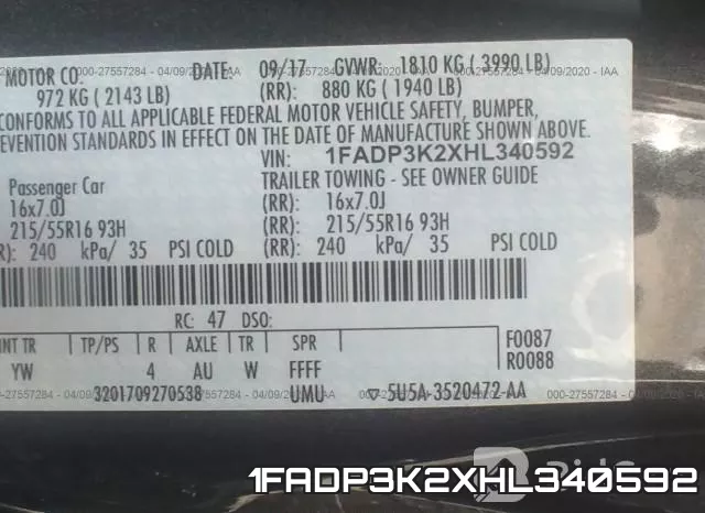 1FADP3K2XHL340592 фото 10