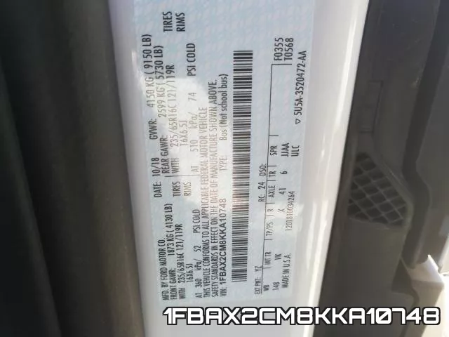 1FBAX2CM8KKA10748 фото 2