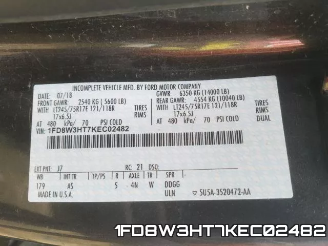 1FD8W3HT7KEC02482 фото 2