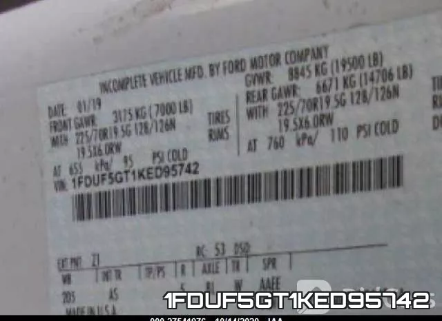 1FDUF5GT1KED95742 фото 2