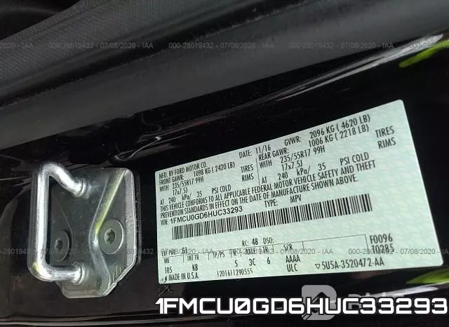1FMCU0GD6HUC33293 фото 10