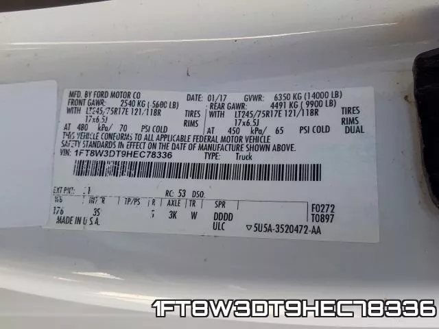 1FT8W3DT9HEC78336 фото 2