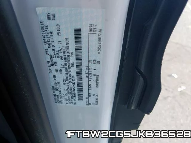 1FTBW2CG5JKB36528 фото 2