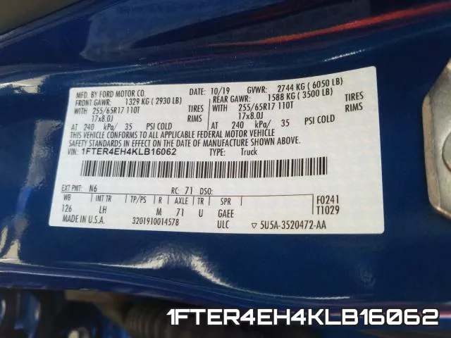 1FTER4EH4KLB16062 фото 2