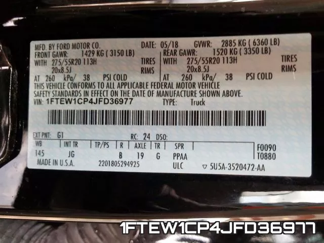 1FTEW1CP4JFD36977 фото 2