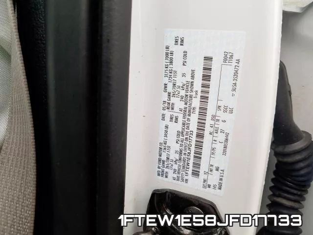 1FTEW1E58JFD17733 фото 2