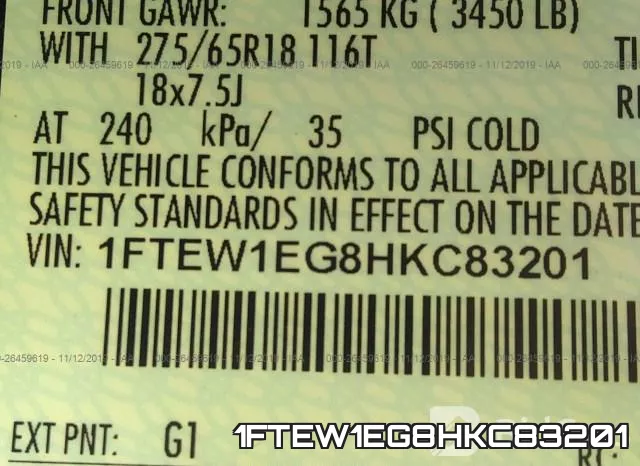 1FTEW1EG8HKC83201 фото 10