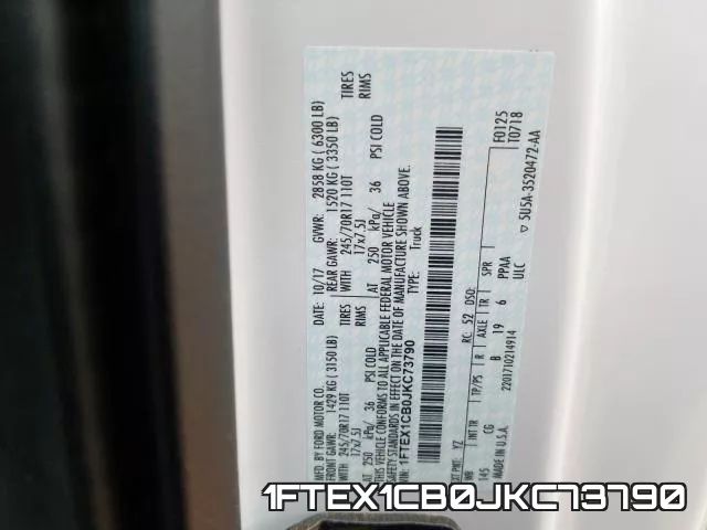 1FTEX1CB0JKC73790 фото 2
