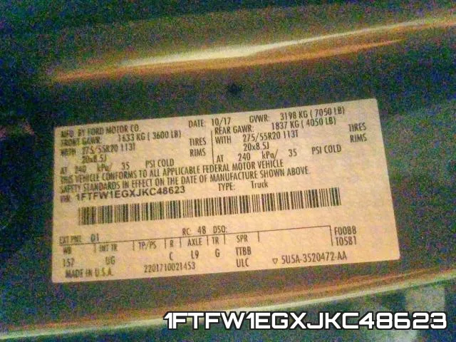 1FTFW1EGXJKC48623 фото 2