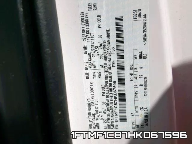 1FTMF1C87HKD67596 фото 2