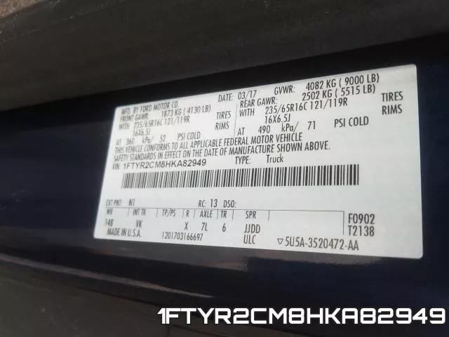 1FTYR2CM8HKA82949 фото 2