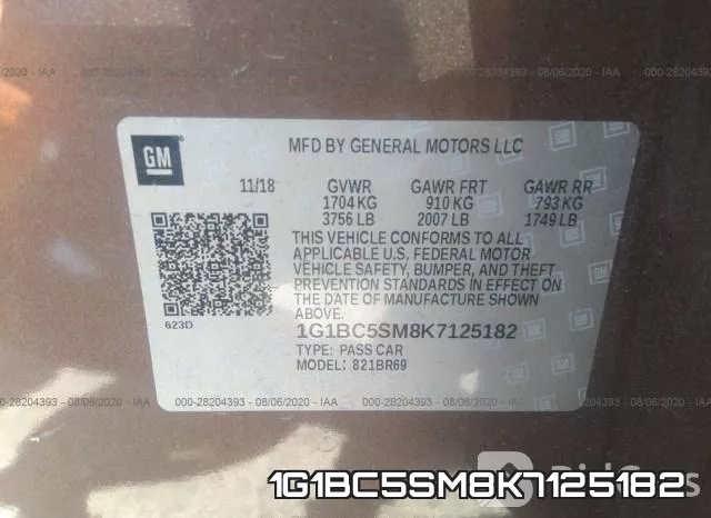 1G1BC5SM8K7125182 фото 10
