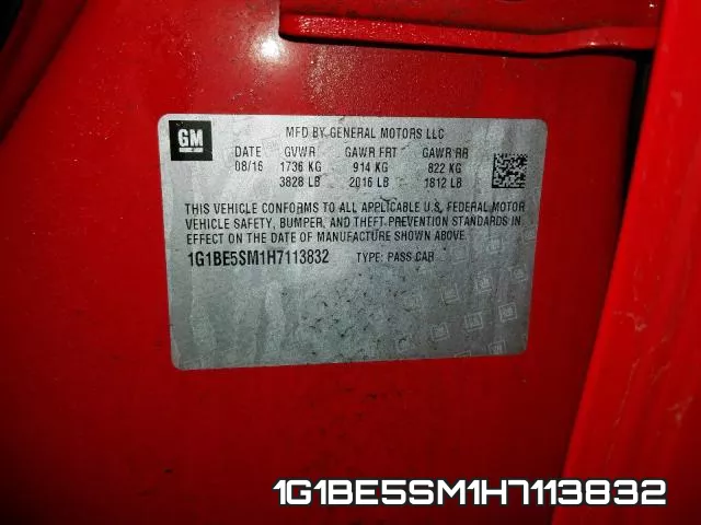 1G1BE5SM1H7113832 фото 2