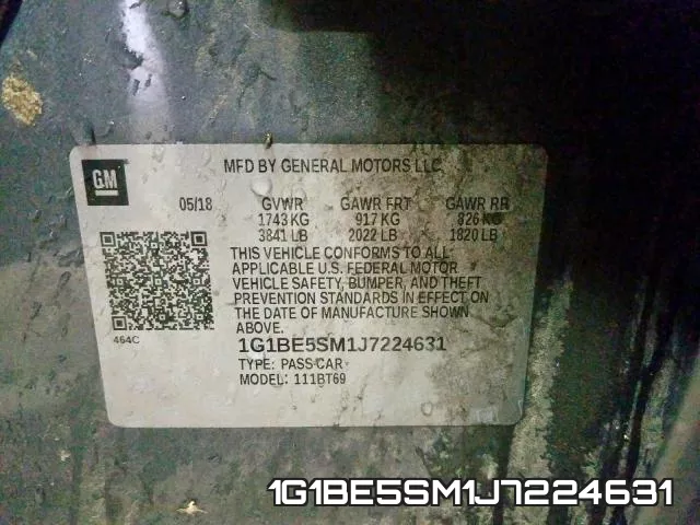 1G1BE5SM1J7224631 фото 2