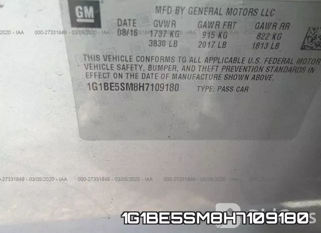 1G1BE5SM8H7109180 фото 10