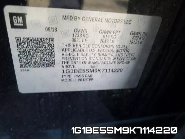 1G1BE5SM9K7114220 фото 2